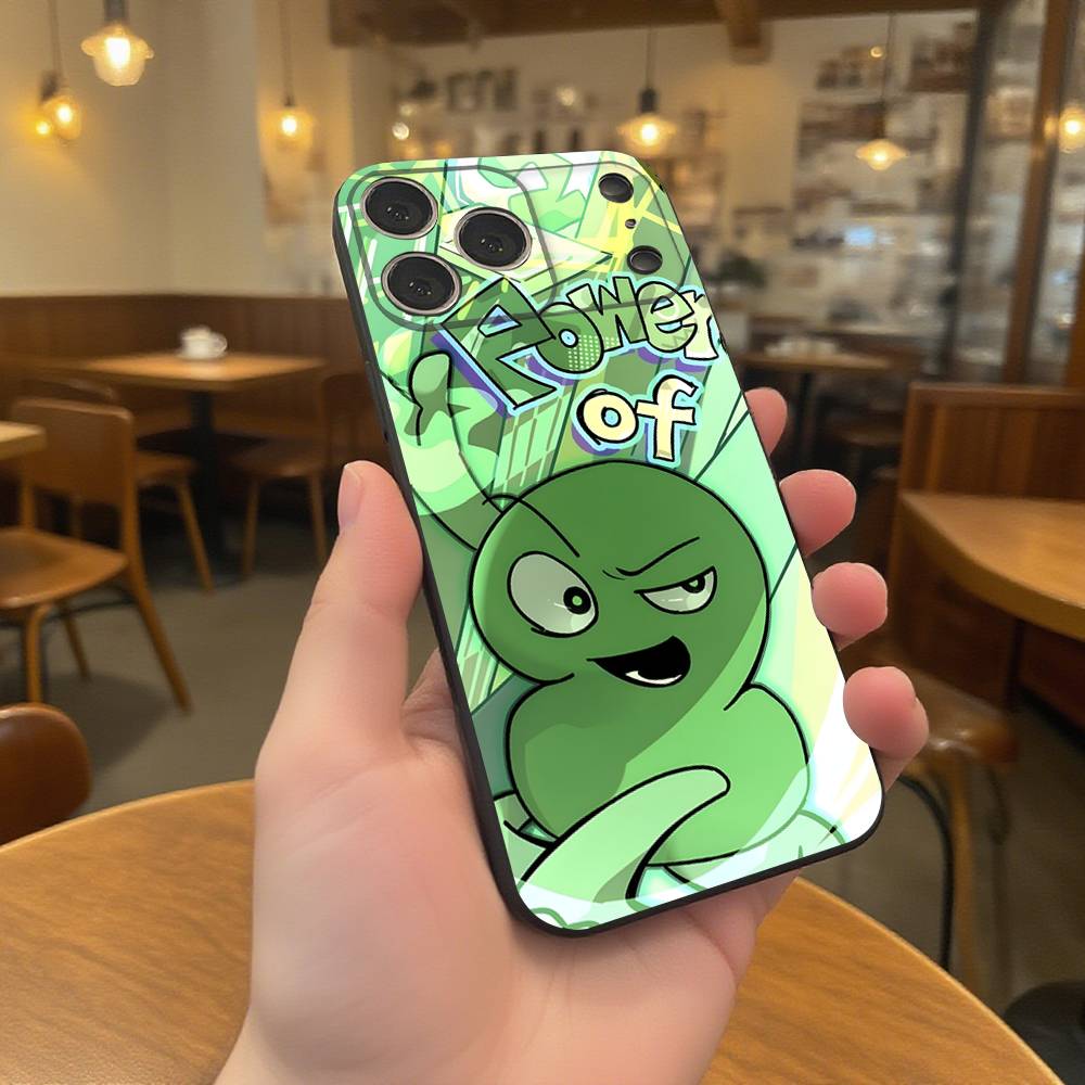 Чехол для телефона Bfdi Battle For Dream Island для iPhone 17,16,15,14,13,12,11,Pro,XS,Max,XR,Plus,E,SE4,Mini Черный Мягкий Чехол