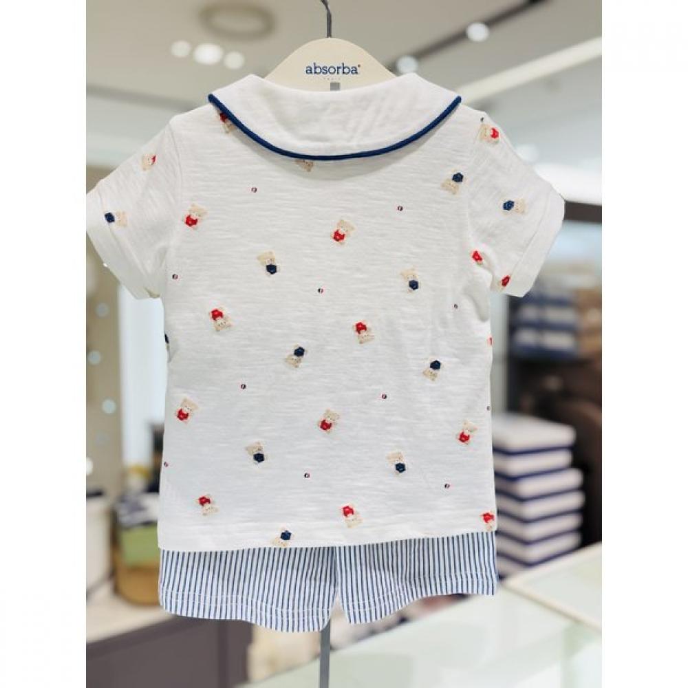 Absorba Bebe Short Sleeve Set White Ivory A1313011