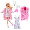 New Dress For Dolls Fashion Coat Mermaids Shinny Sequin Fish Tail Gown Lace Skirt Gown Clothes For Baby Doll Christmas Toys Gift