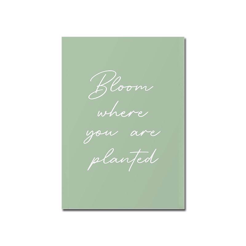 Плакат с зеленым растением, абстрактная линия, женский настенный художественный цветочный рынок, картина маслом, печать, скандинавская гостиная, украшение дома, картина