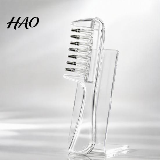 Hair Oil Dispenser Bottle Scalp Essential Applicator Comb, Refillable Care & Minoxidil Applicator, Massage Comb with Ergonomic Handle Growth