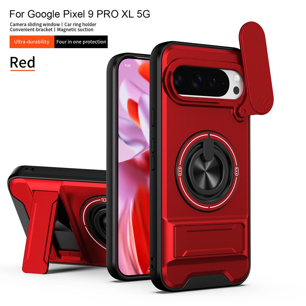 Чехол для Google Pixel 9 Pro XL Чехол для Google Pixel 10 Pro XL Чехол для телефона Магнитный держатель Военная броня Защитная крышка для камеры