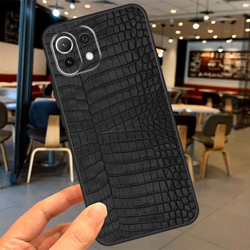 Чехол с принтом под крокодила для Xiaomi 15 14 13 Ultra 11T 12T 13T 14T Pro POCO X7 X3 X5 X6 Pro F5 F6 M6 Pro Coque
