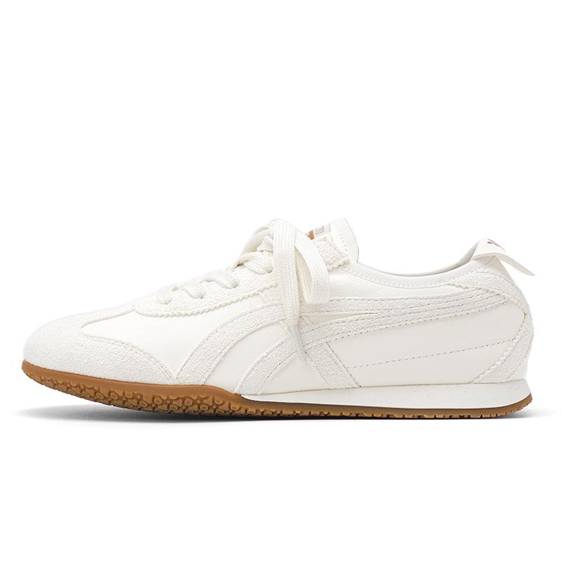 "Luo Fansen" Is Heartbroken Sister~ Leather Forrest Gump Training Shoes for Women's Leisure Summer New Breathable Little White Shoes for Women