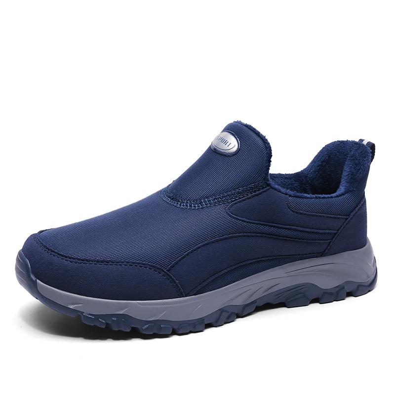 Модные новые мужские зимние ботинки, водонепроницаемые мужские ботильоны, зимняя рабочая обувь, сохраняющая тепло, мужская обувь с мехом, обувь для прогулок на открытом воздухе, плюшевая обувь