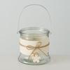 Glass Candle Holder for Tealight and Flowers