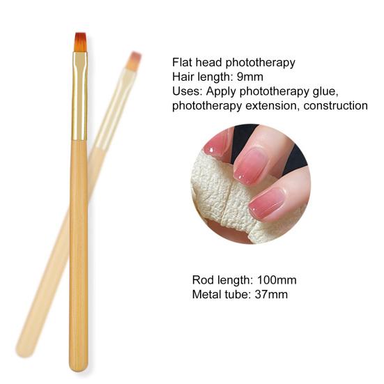 Прочная кисть для дизайна ногтей с мягкой щетиной и гибким наконечником «сделай сам»