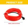 Auto Interior Car Decor LED Atmosphere Strip Wire Light Lamp Accessories 6.5ft