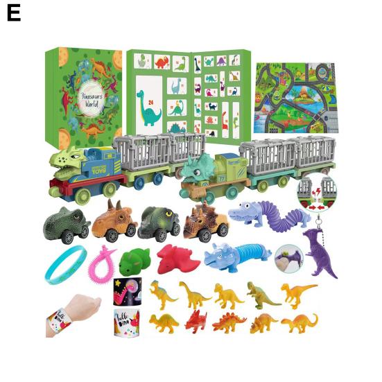 Слепая коробка с динозавром, рождественский адвент-календарь, обратный отсчет на 24 дня с милым сюрпризом в виде динозавра внутри, подарок для друзей, семьи, детей