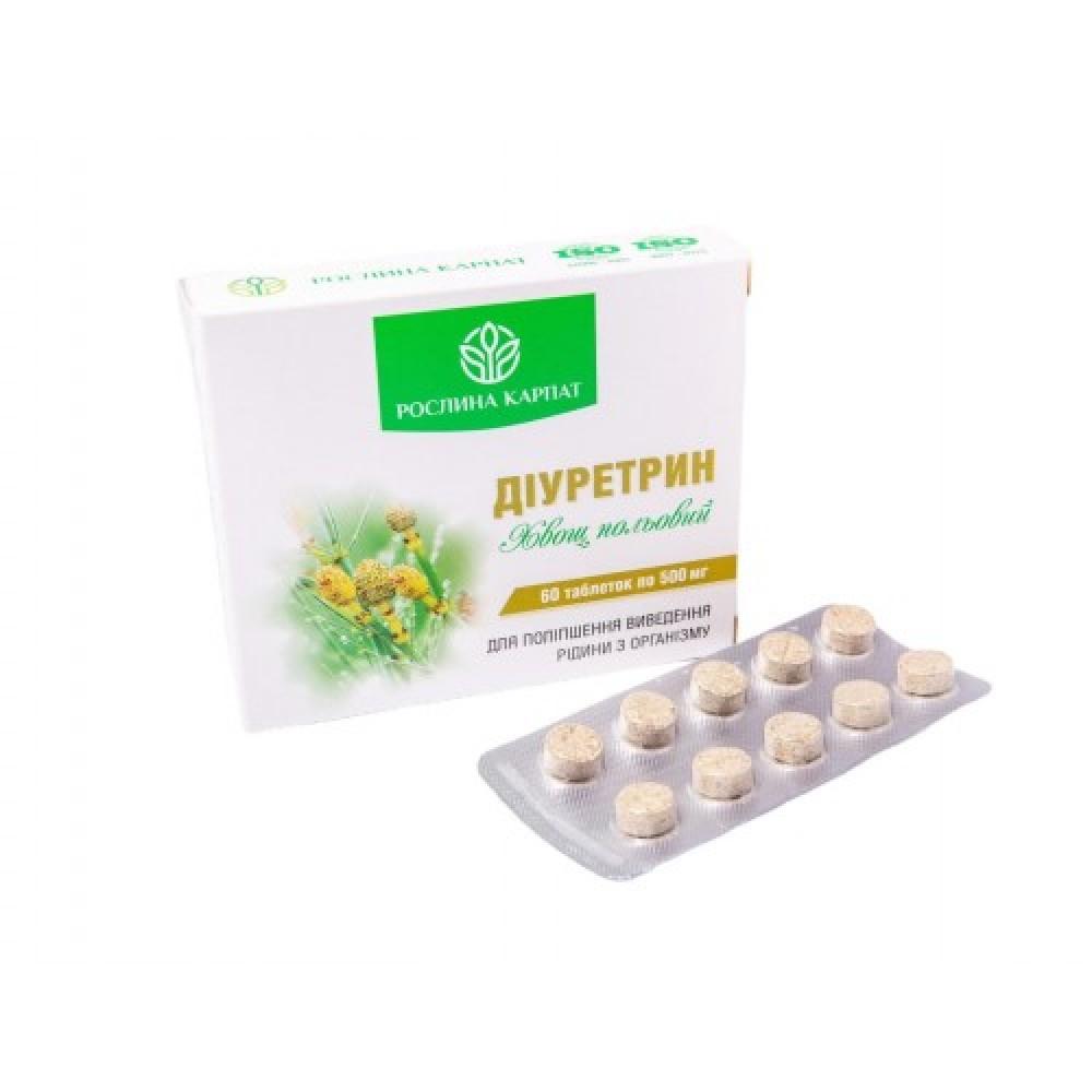 Diurethrin Roslin Karpat 60 Tablets of 500 Mg Complex Prevention of Kidney Diseases
