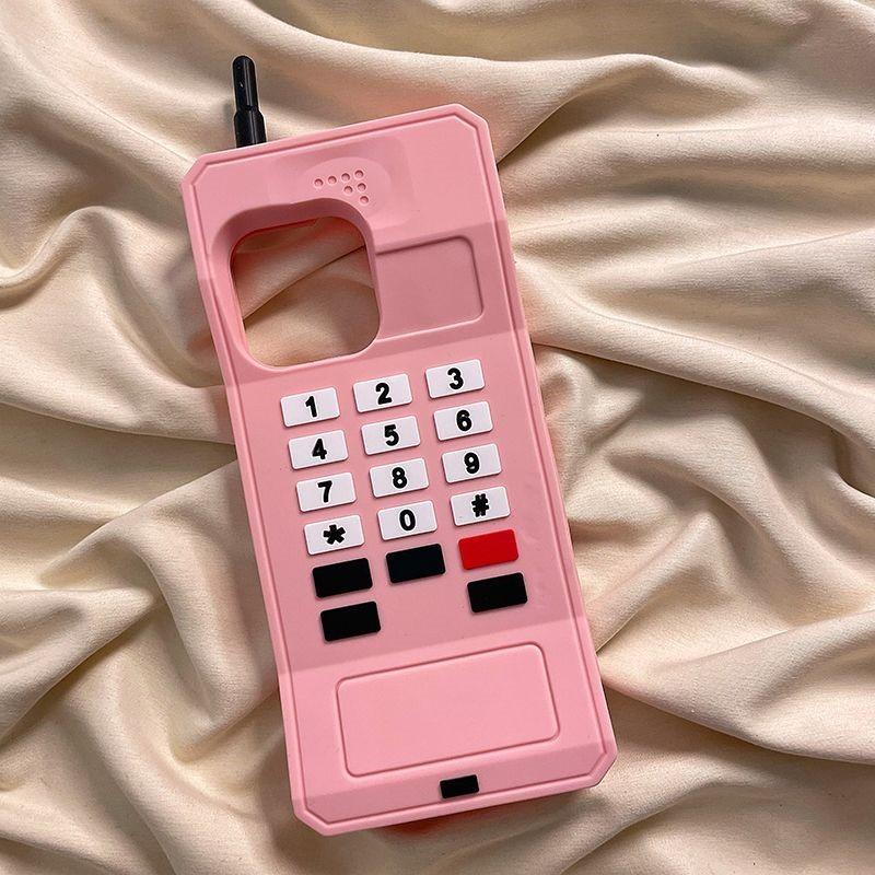 Для iPhone 17 ProMax 16 15 14 13 12 11 Pro Max 14 15 16 7 8 6 Plus 6s 6SPlus X XS XSMax 3D Ретро Стиль Телефон Модель Чехол для Телефона