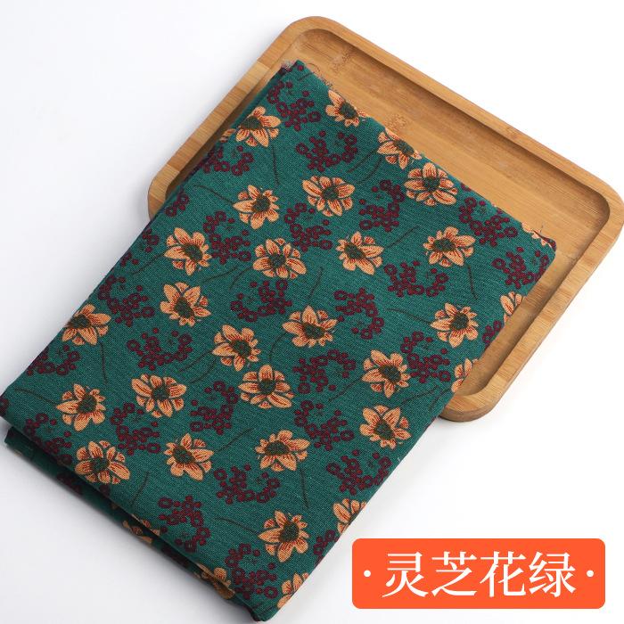 0,5 м / 1 м / 2 м Винтажная этническая хлопково-льняная ткань с принтом для скатертей, пледов на диван, платьев, ручной работы, DIY, ткани для одежды