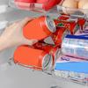 Fridge Can Storage Rack Automatic Rolling Transparent Large Capacity Stackable Egg Tomato Soda Holder Can Organizer Refrigerator Can Dispenser