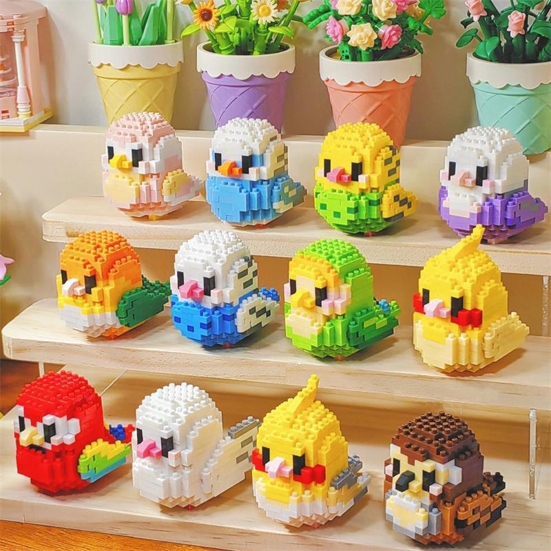 3D алмазная модель, милые птички, кирпичи, образовательные игрушки, подарок на день рождения для детей 6 лет