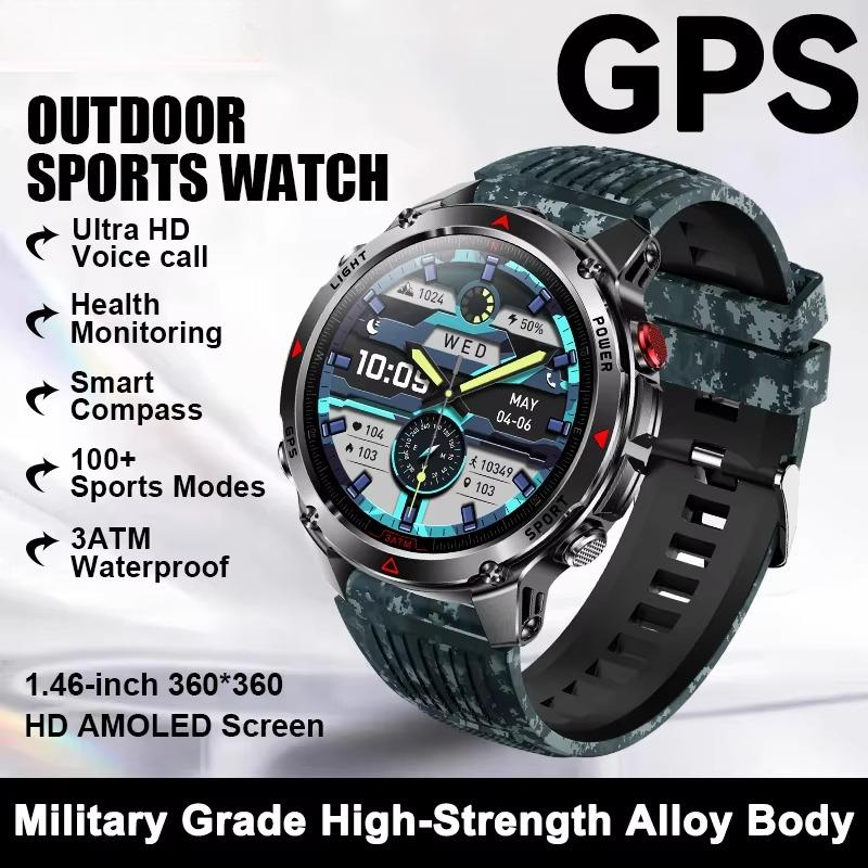 Умные часы 2026 T-Rex 3 Ultra GPS с 1,75-дюймовым AMOLED-дисплеем и двухдиапазонным GNSS