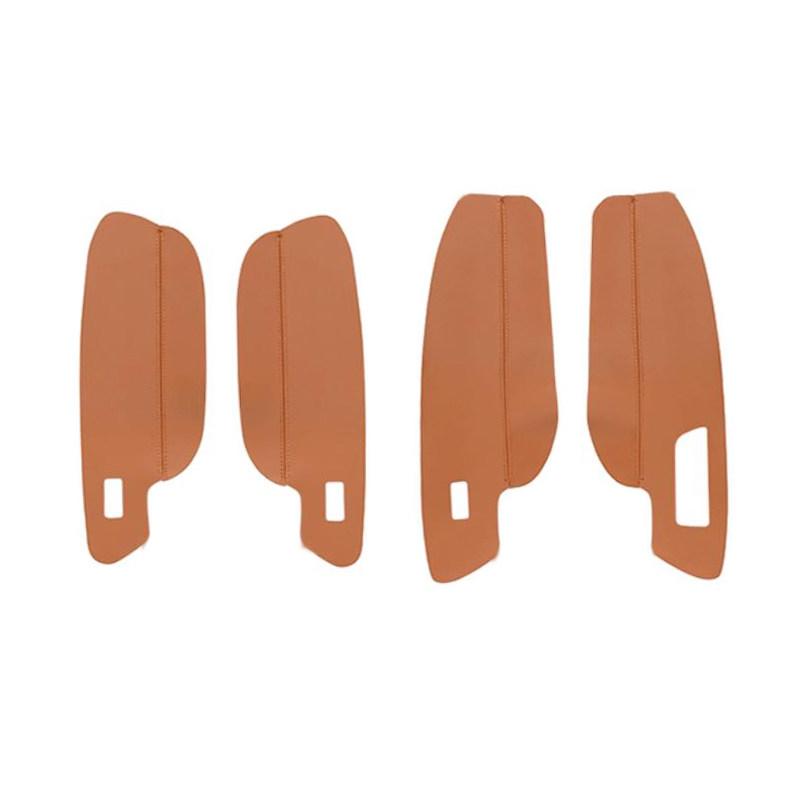 4 шт. для VW Golf 7 MK7 2014 2015 2016 2017 2018 салона автомобиля дверная ручка подлокотник панель кожаный чехол из микрофибры защитный