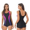 Womens One-piece Suits Rash Guard Shorty Wetsuits Swimsuit Sleeveless Removable Pads Open Back Swimwear Surfing Beachwear