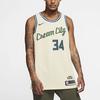 Nike NBA Giannis Antetokounmpo #34 City Edition Jersey Men Jersey Beige AV4652-280
