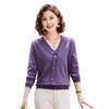 Yuzhaolin Women's Mid-Aged Knitted Sweater