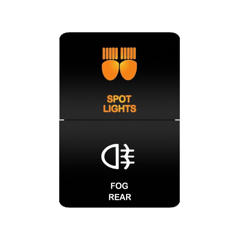 Car Push Switch Dual ON OFF Button Led Bar Roof Lights Fog Spot Driving Lights Button For Toyota 4Runner Hilux RAV4 Prado Camry