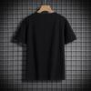 9XL футболка из чистого хлопка мужская свободная с большим круглым вырезом и однотонным спортивным низом с коротким рукавом