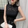Женский летний деловой кружевной жилет без рукавов деловой жилет
