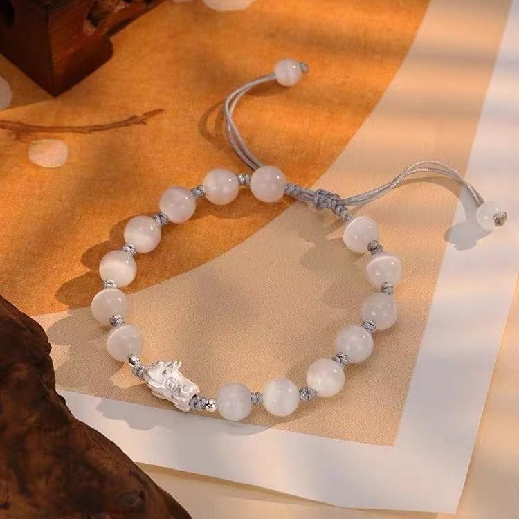 Элегантный геометрический браслет из сплава Пи Сю для пар Идеальный подарок Лето