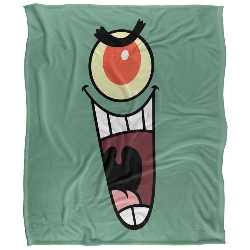 SpongeBob SquarePants Silky Face Plankton Supersoft Blanket