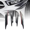 4Pcs Rear Bumper Diffuser Anti-crash Carbon Fiber Universal Car Side Fender Skirt Lip Splitter
