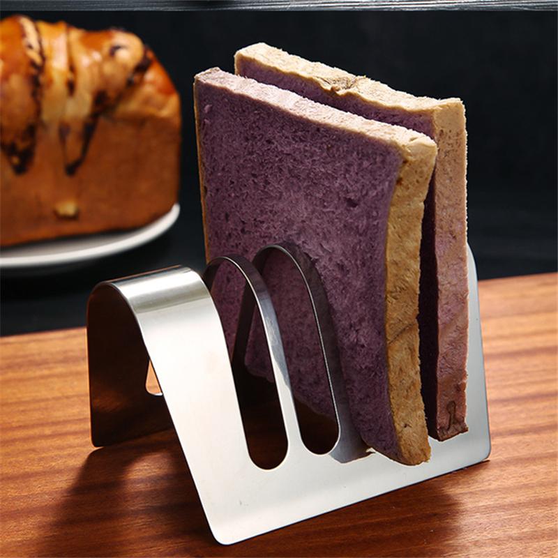 Toast Tray Pie Rack Toast Film Display Rack Buffet Snack Rack Cake Stands for Party Events Stainless Steel Sandwich Bread