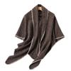 Solid Color Imitation Cashmere Temperament Scarf Long Triangle Scarf Warm Scarf Women'S Thickened Shawl Versatile In Autumn And Winter