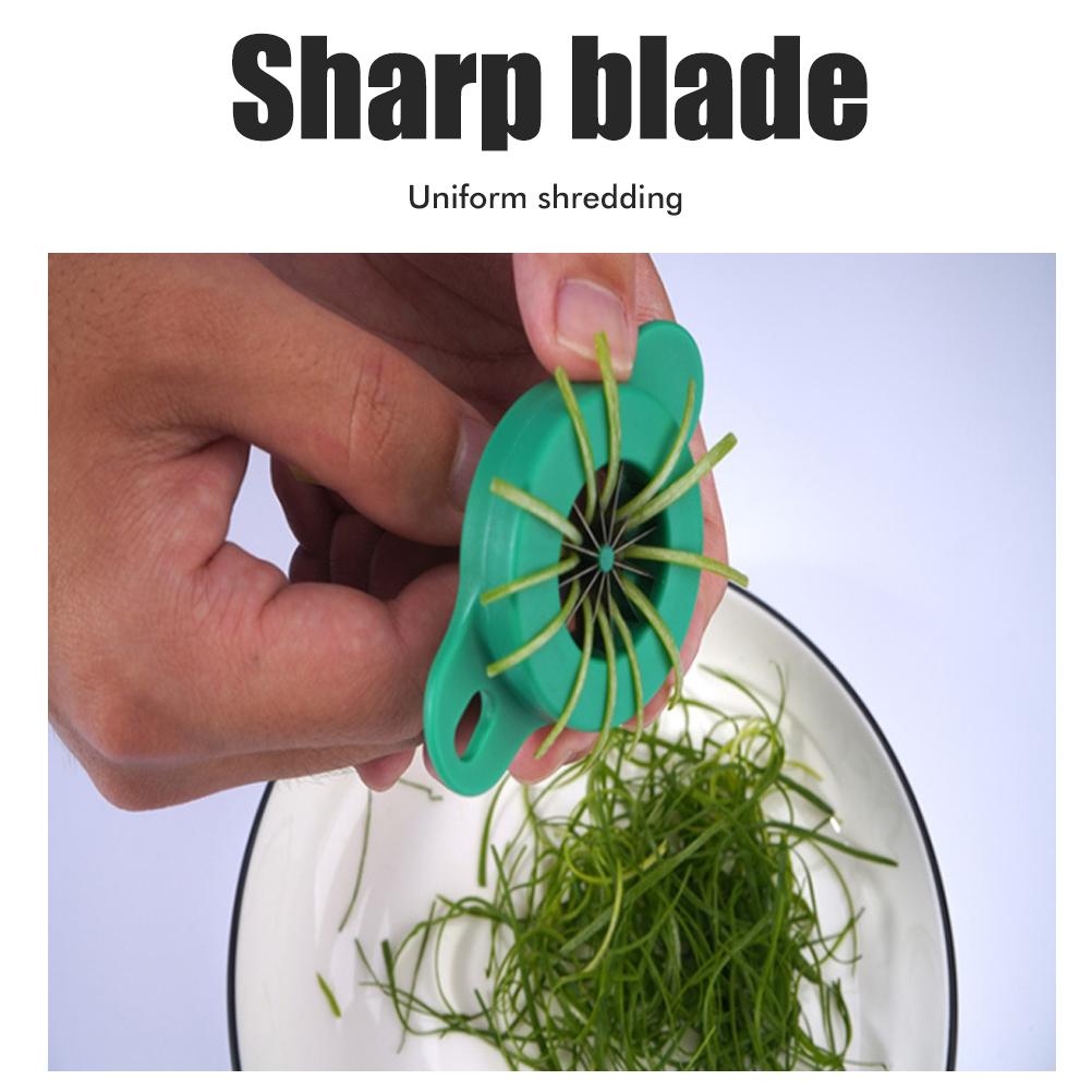 Household Stainless Steel Scallion Cutter Plum Blossom Shred Silk Cutter Sharp Onion Cutter Graters