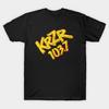 Мужская черная футболка с принтом Krzr 103.7 Hard Rock And Metal Печать на трансферной бумаге без вырезки Хлопковая футболка