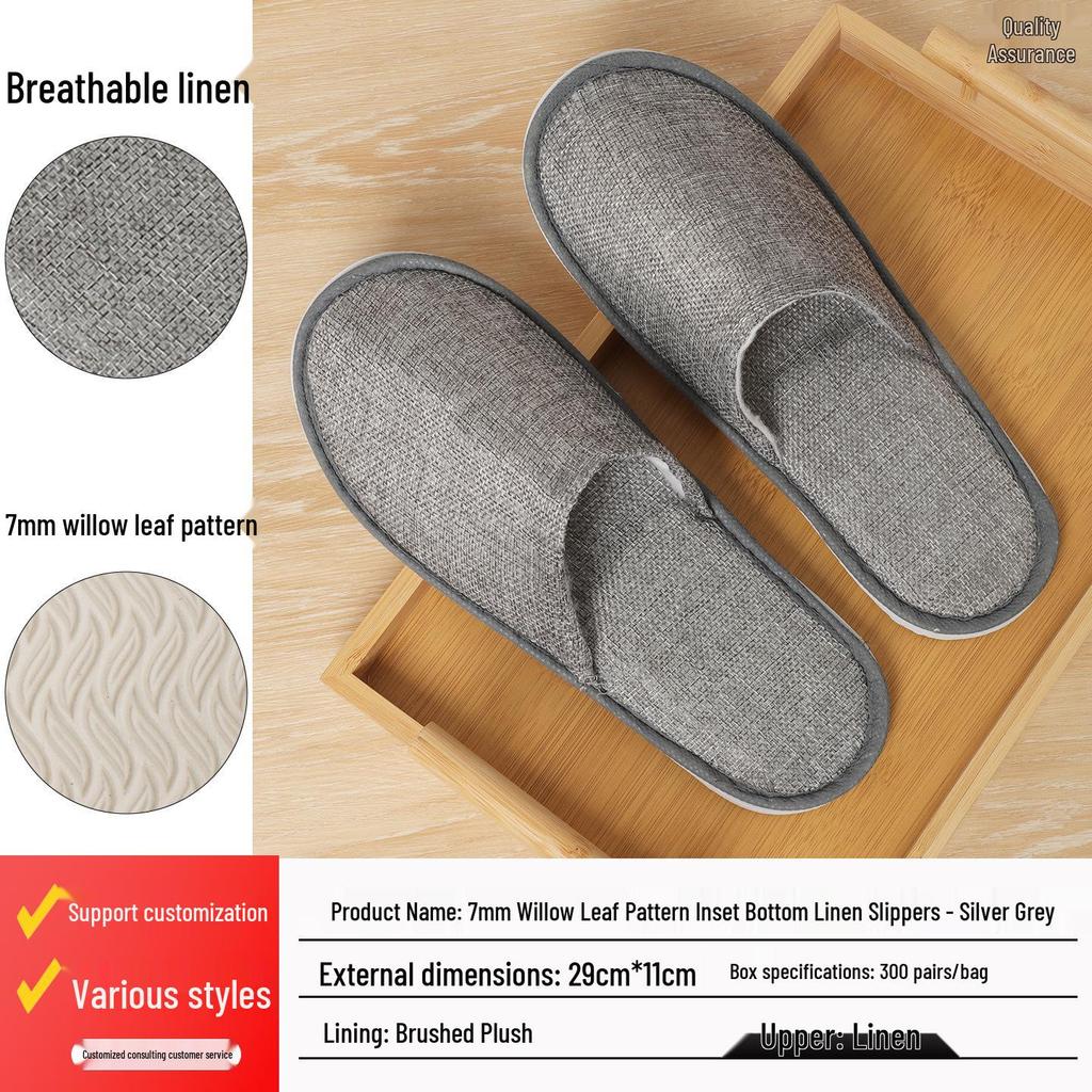 Thickened Non-slip Disposable Slippers for Hotels, Home Guests, B&Bs, Salons