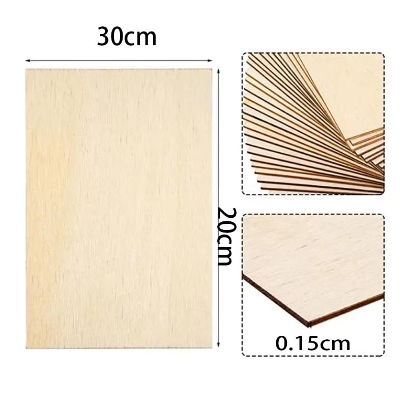 5 шт. Листы из натурального необработанного дерева 10x15 см Пустая деревянная доска для DIY поделок Арт-проектов для рисования