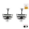 BDP939-1 2 Pieces Front Left AND Right Door Catch Hinge Brake Stop Check Strap Limiter for Jaguar S-Type X200 1999-2008 XR835423552AA