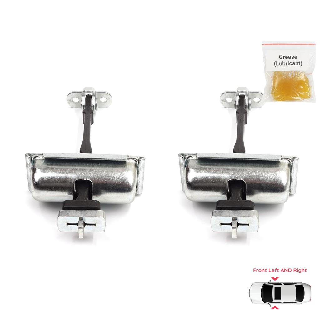 BDP939-1 2 Pieces Front Left AND Right Door Catch Hinge Brake Stop Check Strap Limiter for Jaguar S-Type X200 1999-2008 XR835423552AA