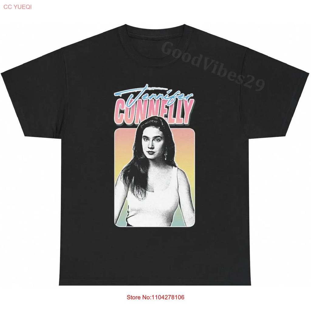 Jennifer Connelly Vintage Aesthetic Style Retro T Shirt S 5xl Vintage Soft Fashion Breathable Versatile Slightly Unisex