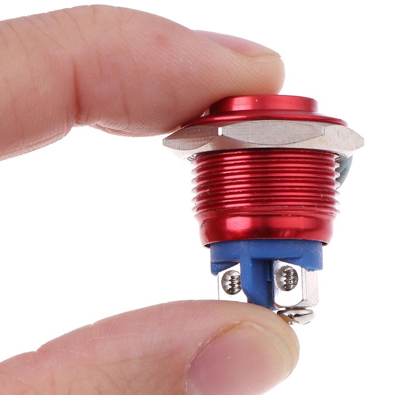 1Pc Momentary Push Button Switch 16mm Waterproof Mount Button Switch