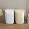 Desktop Trash Can Small Mini Garbage Can Plastic Dustbin With Shake Cover For Home Office Waste Bins Household Cleaning