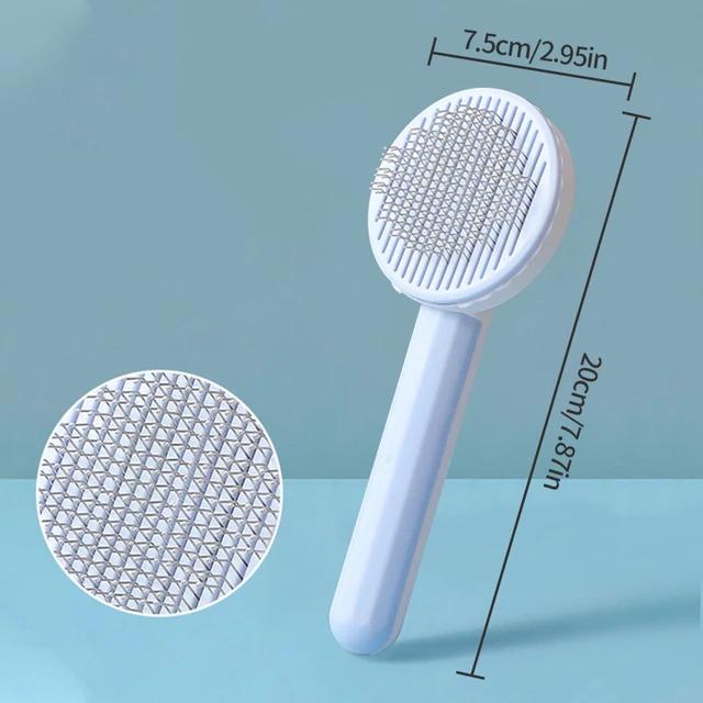 New Cat Brush Pet Comb Self Cleaning Slicker Brush Remove Hair Grooming Brush Pet Dematting Comb Beauty Slicker Dog Comb Cepillo