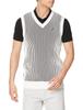 Knit Vest Cotton Beam PG Logo Knit Longest Pattern X Dark Navy 4 [Pearly Gates] Men's / 053-3173203 031_White [M]