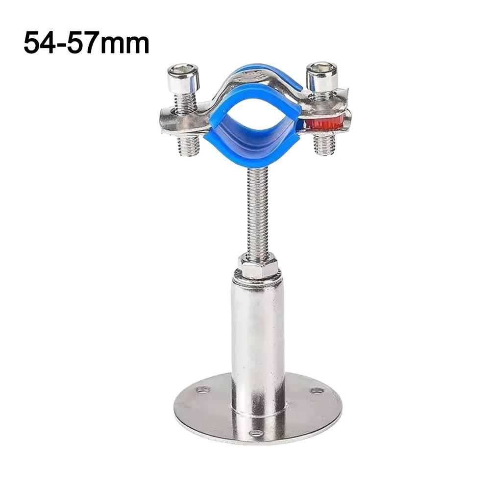 50-95 мм Кронштейн-хомут для трубы 304 Нержавеющая сталь Регулируемый стержень Опорный зажим С основанием Подвеска Телескопический кронштейн для трубы