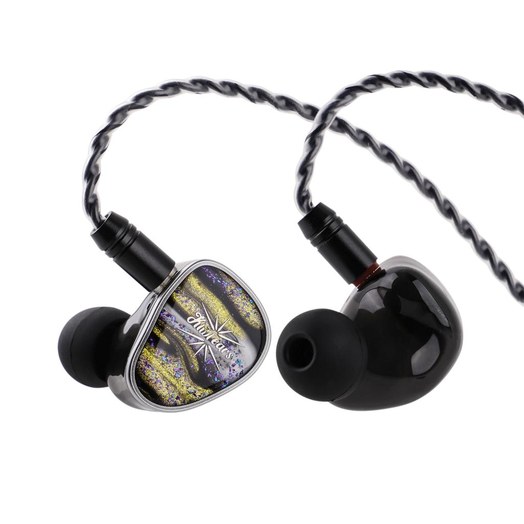 Linsoul Kiwi Ears Hybrid Earphones Independently Developed Kiwi Vibration Transducer Beryllium Diaphragm Subwoofer Precision Tuned Custom Balanced