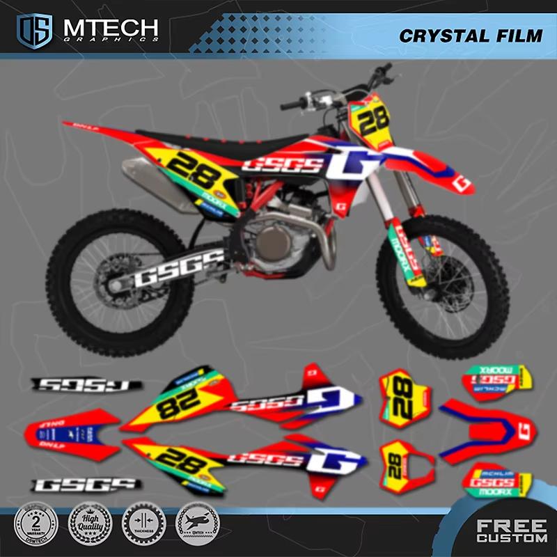 DSMTECH Custom Graphics Decals Stickers Kits for Gasgas Gas Gas EC MC 150 200 250 300 350 400 450 2021 2022 2023 007