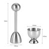 Egg Topper Cutter Stainless Steel Egg Cup Holder Eggshell Opener Cracker Cutter Boiled Egg Shell Opener Scissors Kitchen Gadgets
