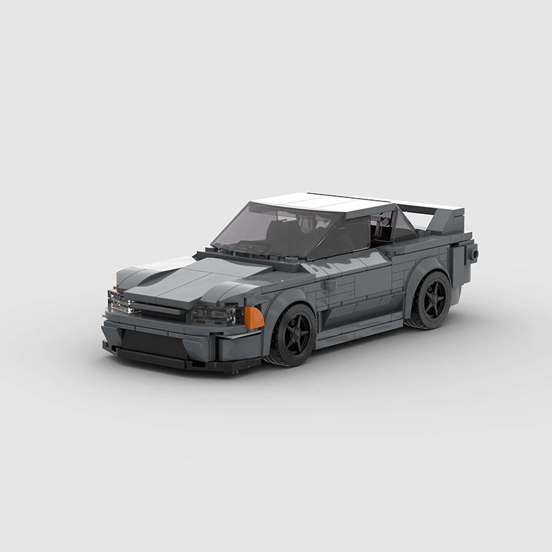 Технический Скоростной Автомобиль MOC Городской Гоночный Автомобиль Ралли Строительные Блоки Набор Кирпичей Ретро Украшение DIY Игрушки Для Детей Взрослых Подарки на День Рождения