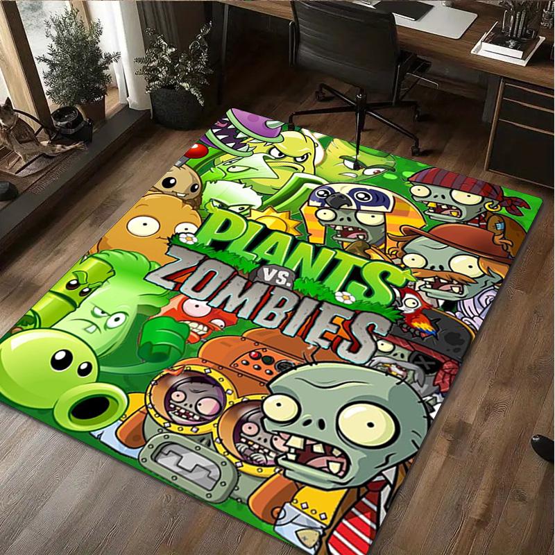 1Pc Plants V.S. Zombies Rug - Home carpet Office Decorative Carpet For Living Room Bedroom Door Mat Floor Rug Computer Chair Area Rug