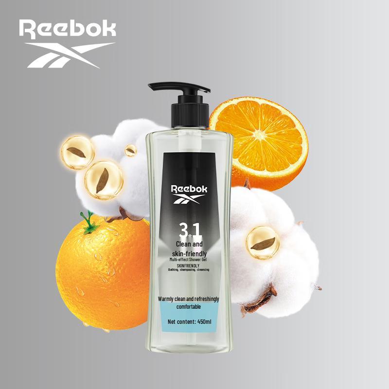 Reebok Men's 3-in-1 Body Wash, Shampoo & Facial Cleanser