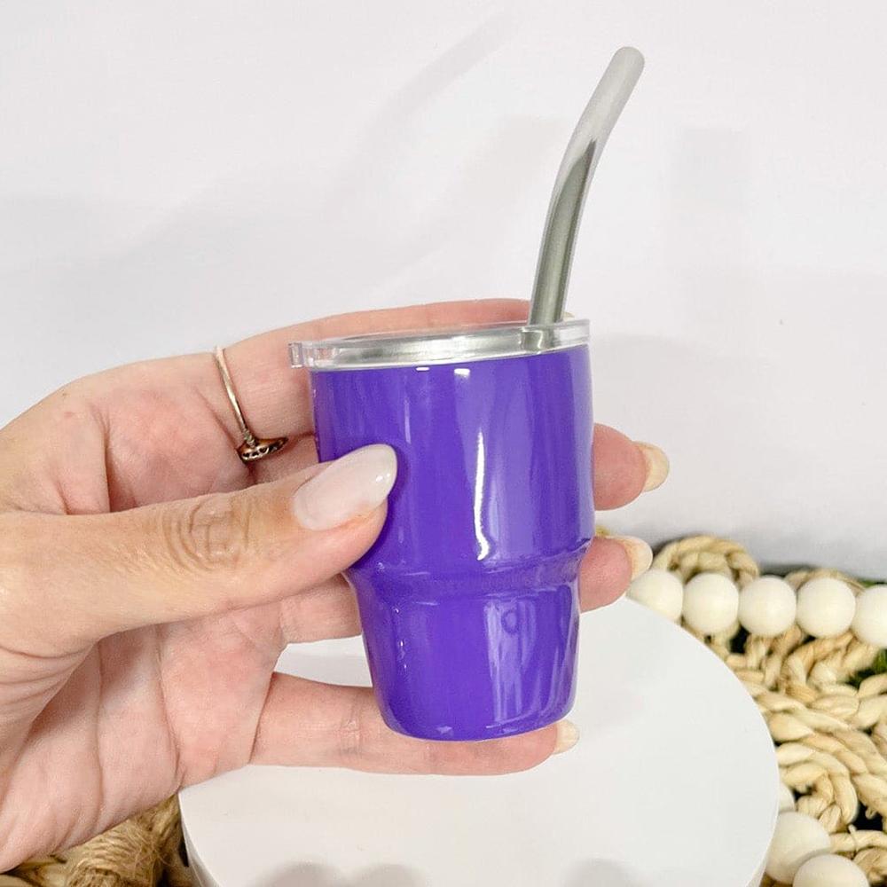 1 шт. 2 унции мини портативный из нержавеющей стали кофейный сок горячий и холодный питьевая чашка подходит для бара путешествия и кемпинга